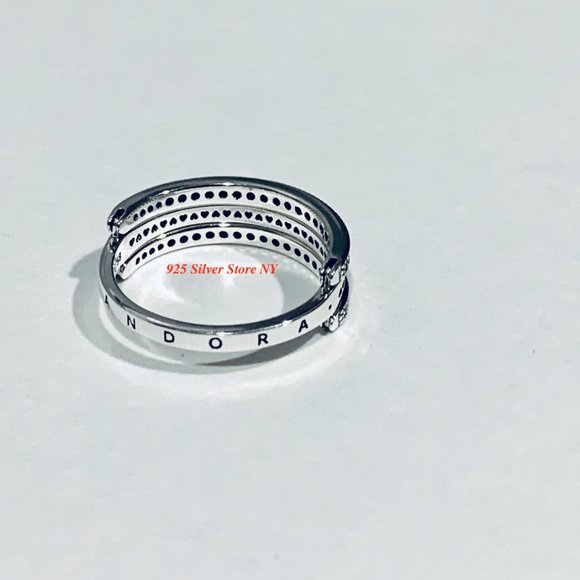 Pandora Flipping Hearts of PANDORA Ring 197404CZ - Picture 7 of 7
